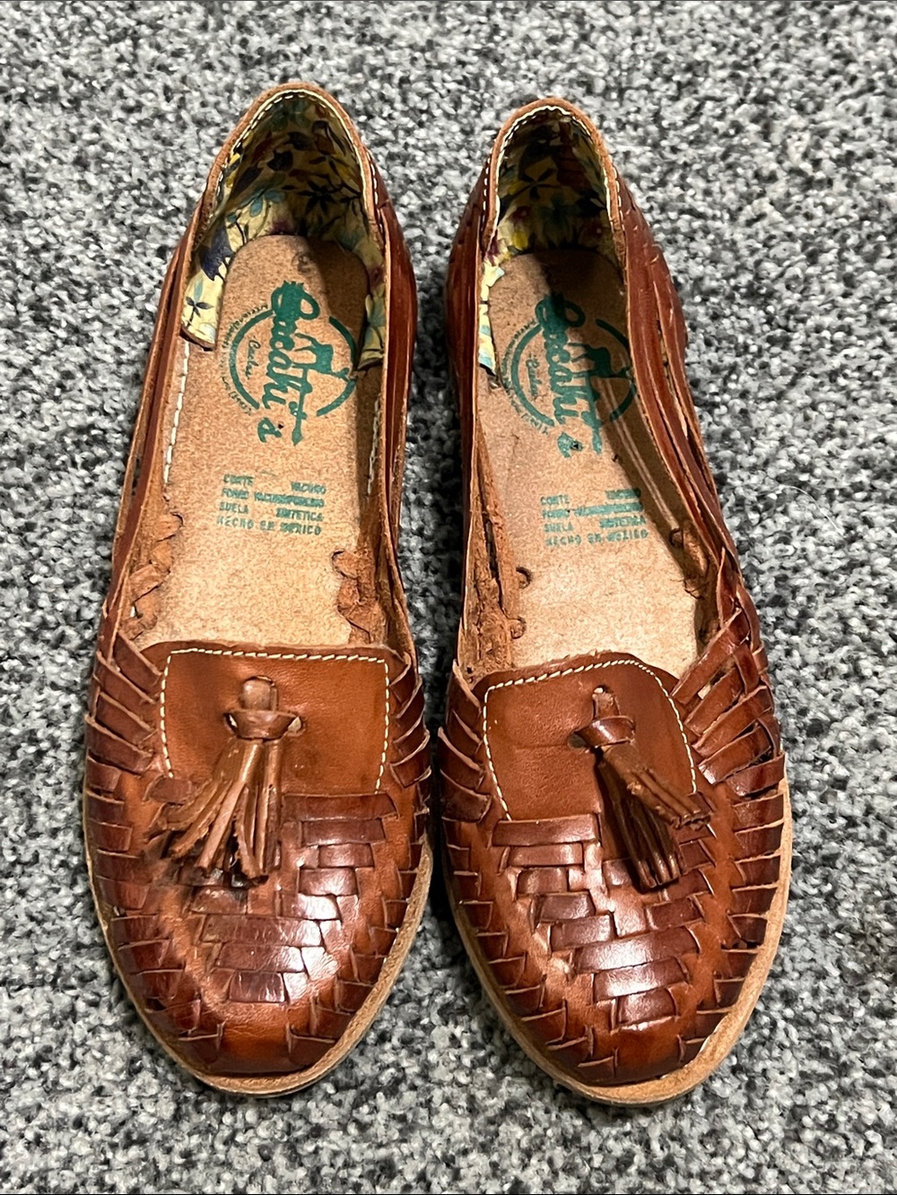 Mexican Women's Leather Huaraches Size 6 NWOT